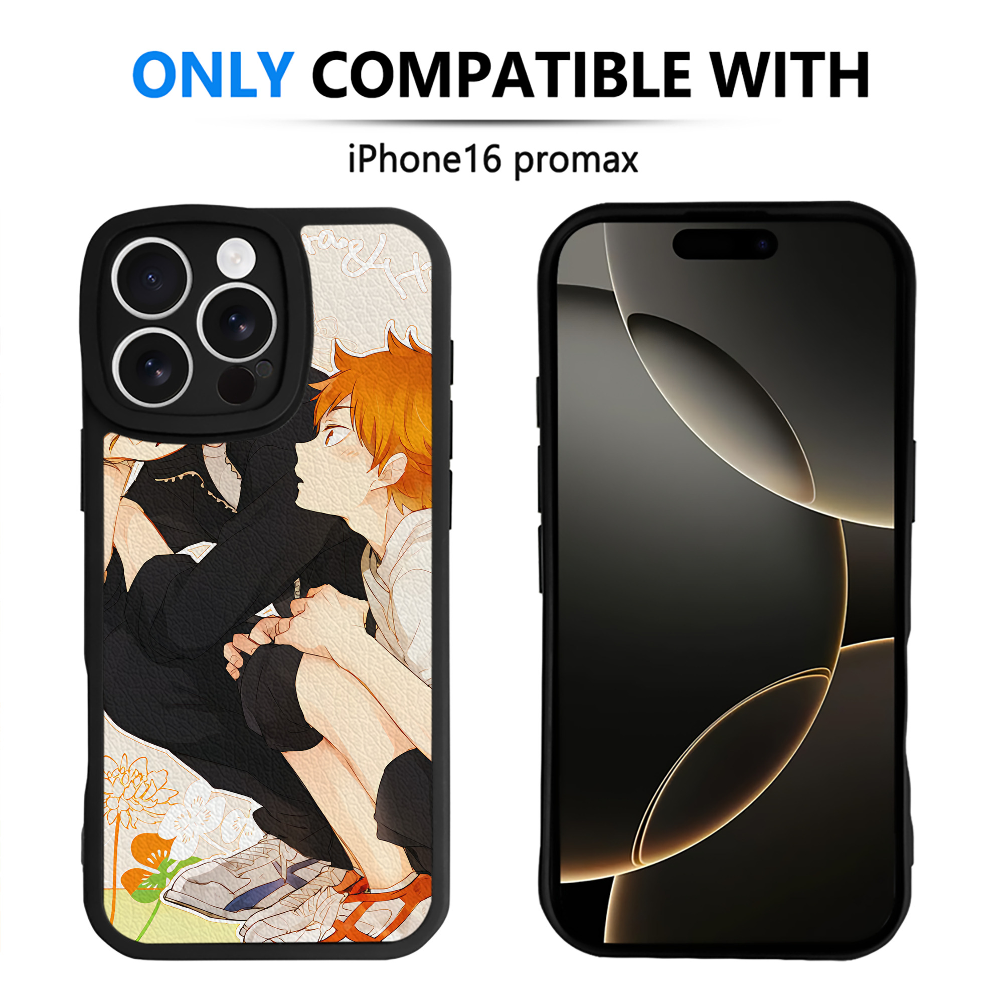 （画像用） ハイキュー!! Haikyu!! 【iPhone 16シリーズ対応】シリコンスマホケース（レザー調） 材質：シリコン